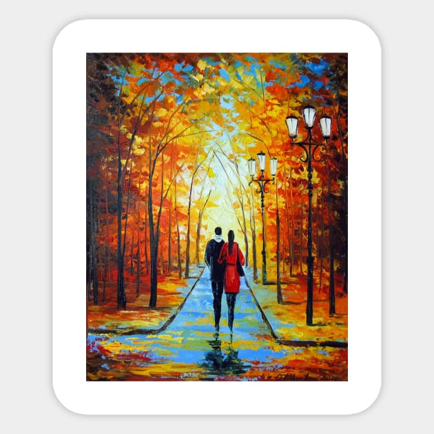 A walk in the park Sticker by OLHADARCHUKART